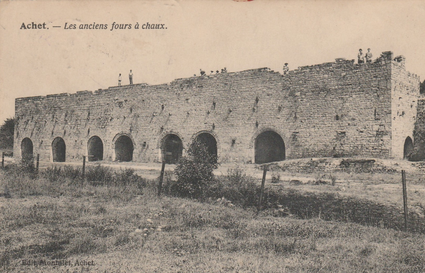 ACHET , ( Hamois , Ciney ), Les Anciens Fours à Chaux ; ( Carrière ) - Hamois