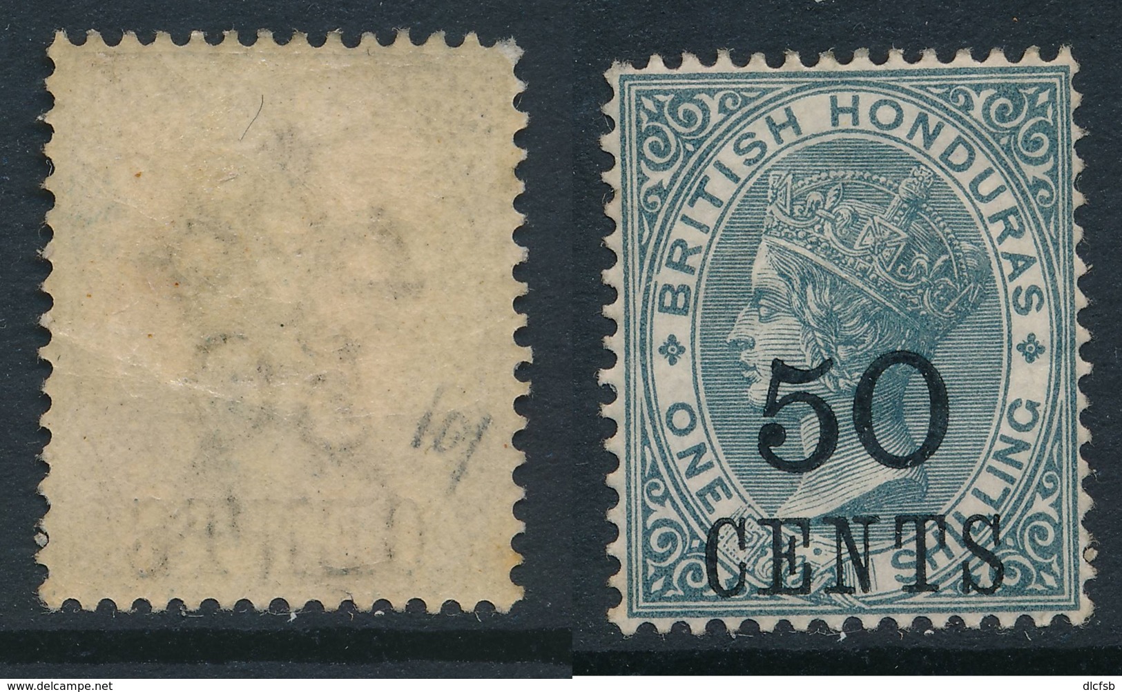 BRITISH HONDURAS, 1891 50c Fine Light MM, SG42, Cat £38 - Brits-Honduras (...-1970)