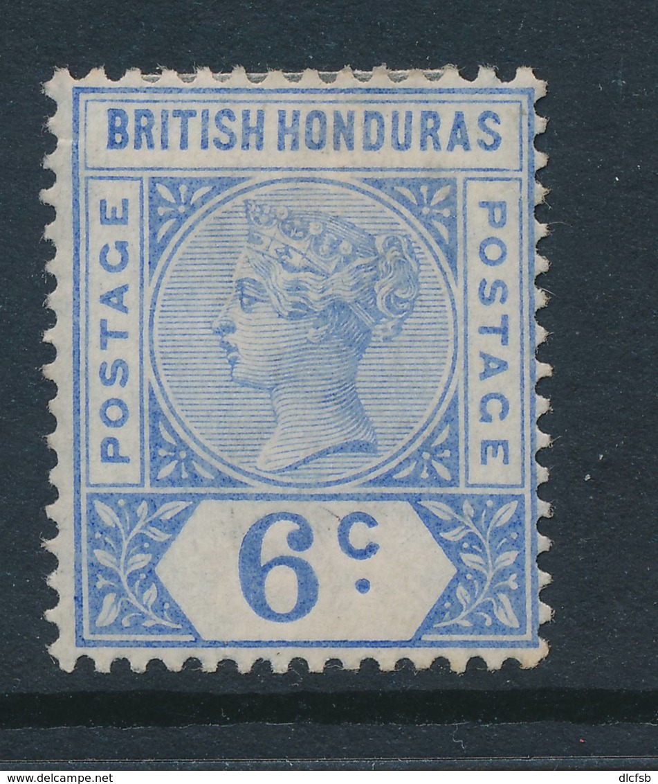 BRITISH HONDURAS, 1891 6c Fine Light MM, Cat £15 - Brits-Honduras (...-1970)