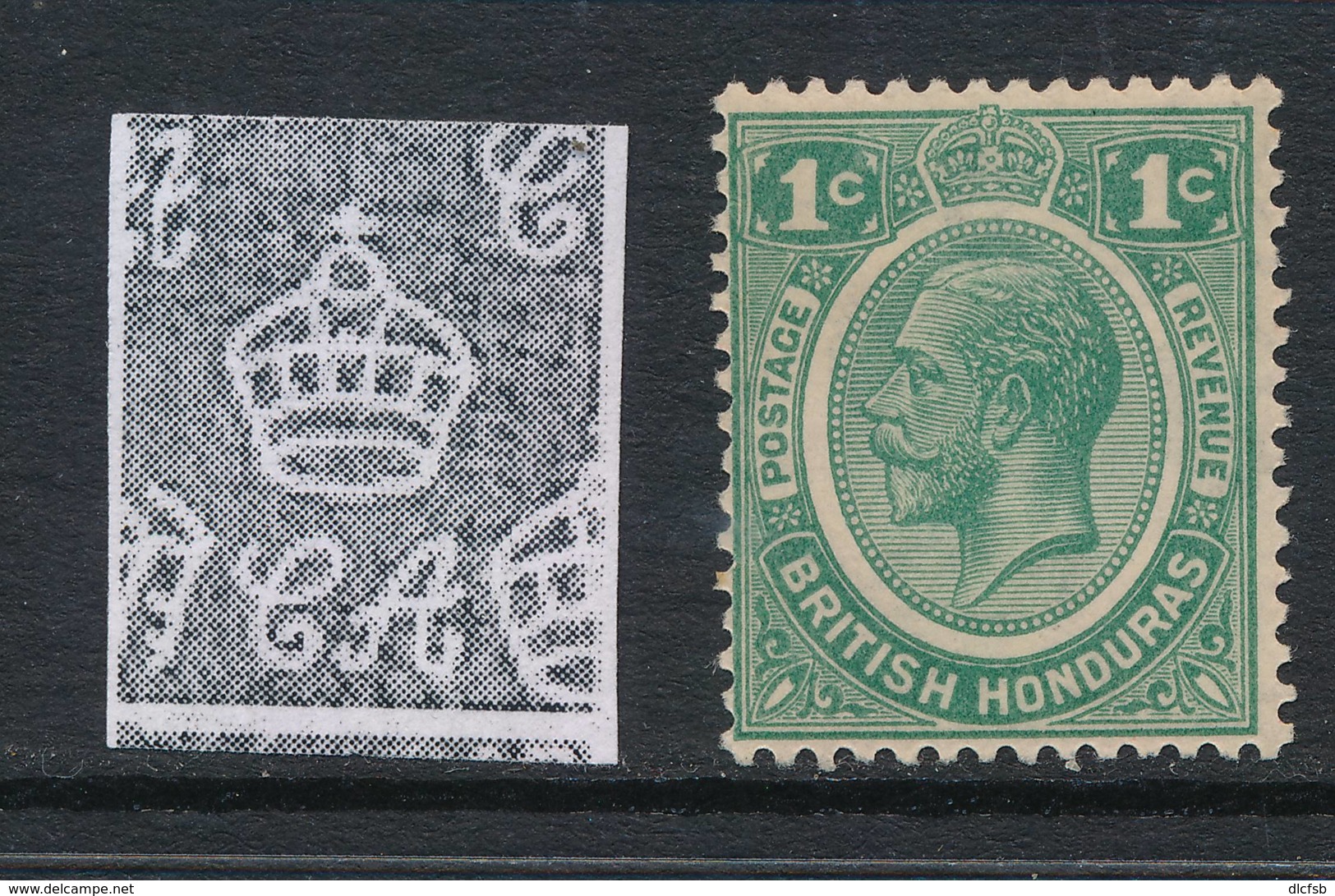 BRITISH HONDURAS, 1922 1c Green Superb MM, Cat £20 - Brits-Honduras (...-1970)