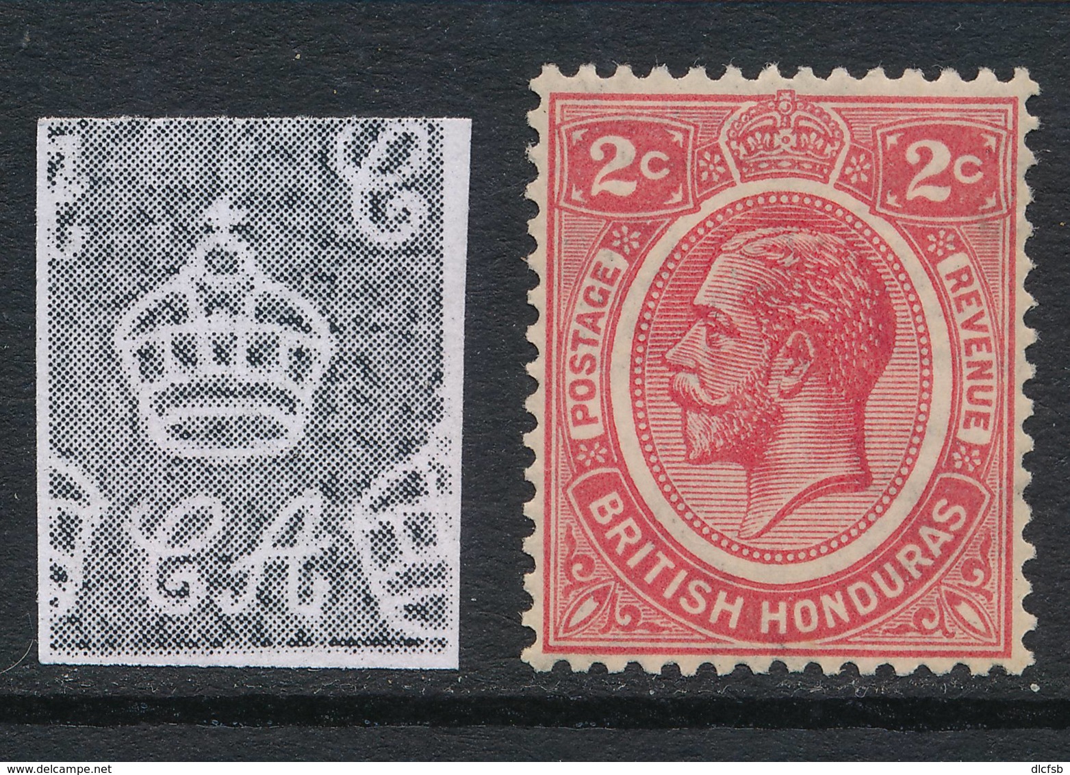 BRITISH HONDURAS, 1922 2c Carmine Superb MM, Cat £12 - Brits-Honduras (...-1970)