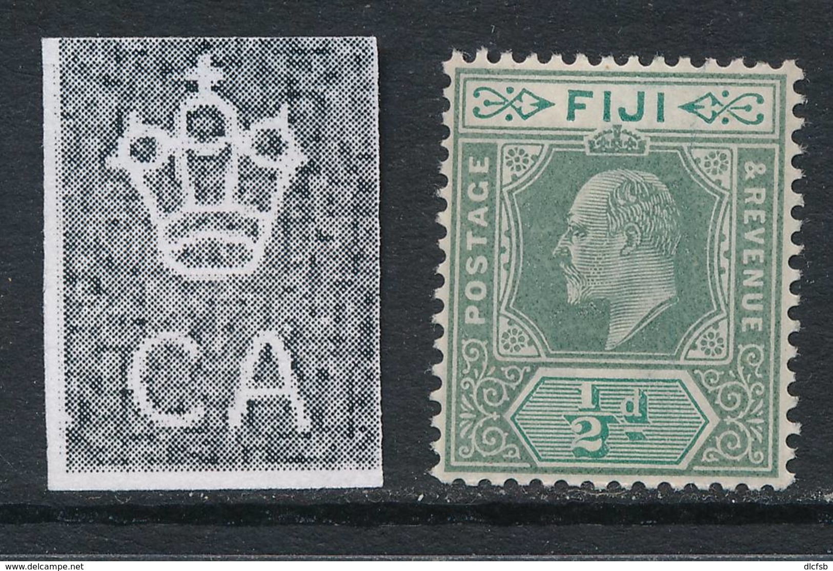 FIJI, 1903 ½d Green & Pale Green Superb MM, SG104 - Fiji (...-1970)