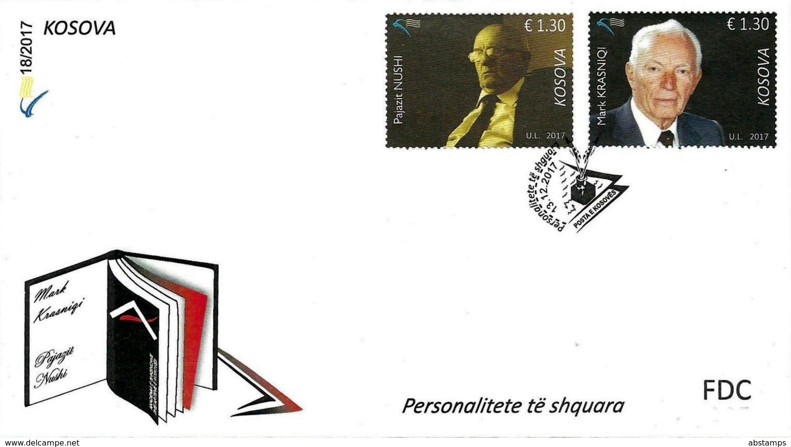 Kosovo Stamps 2017. Distinguished: Scientist, Psychologist. FDC MNH - Kosovo