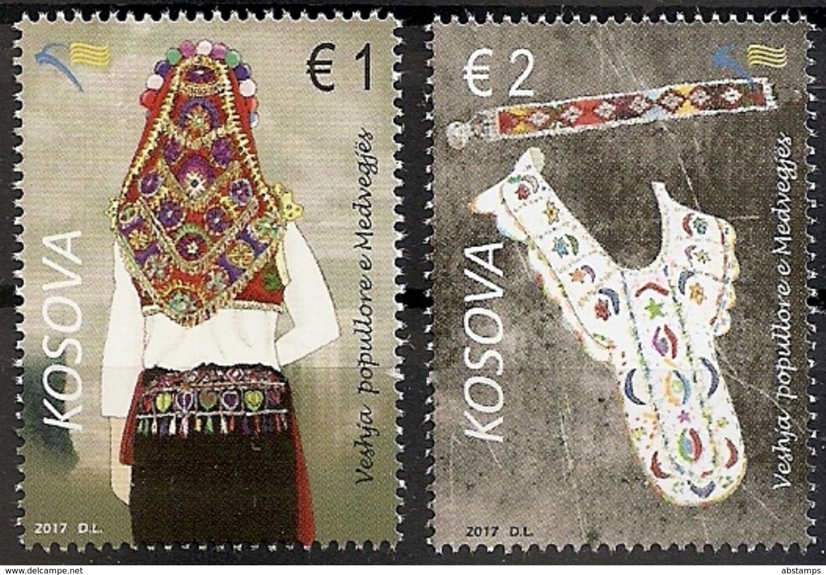 Kosovo Stamps 2017. Folk Costumes Of Medvegja, Etnology. Set MNH - Kosovo