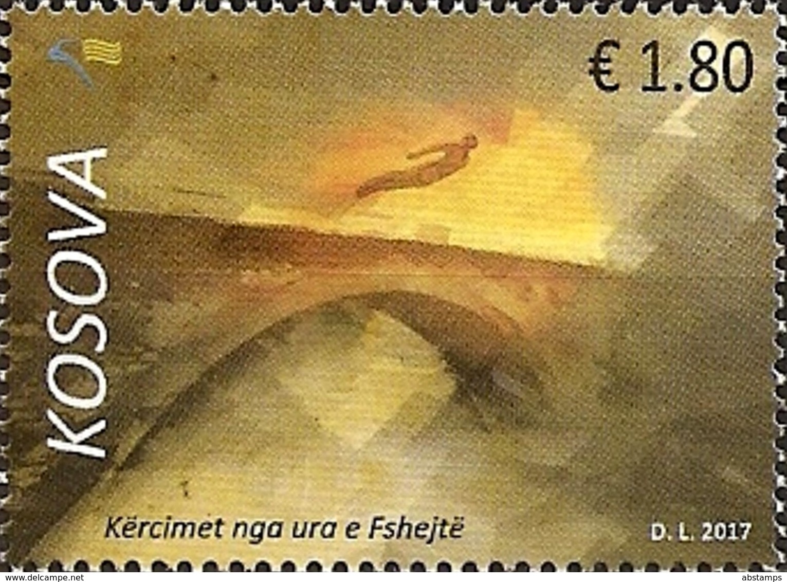 Kosovo Stamps 2017. High Diving From Fshejtë Bridge. Water Sports. Set MNH - Kosovo
