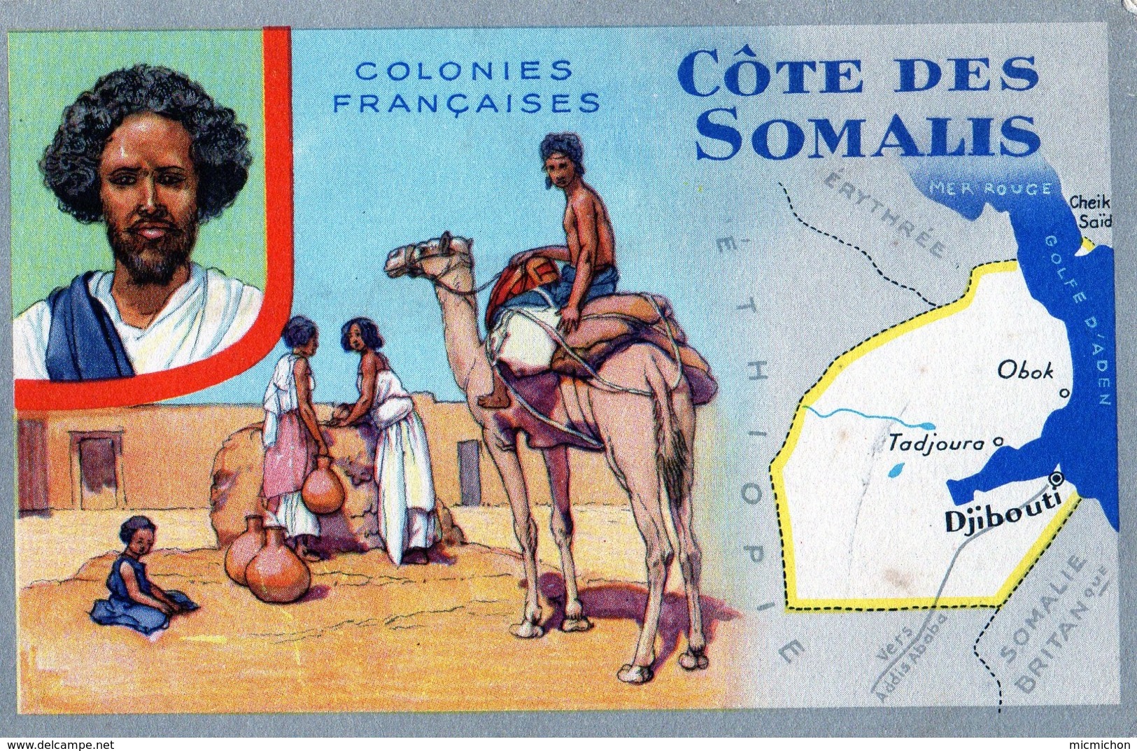 Carte LIon Noir Colonies Françaises CÔTE Des SOMALIS - Publicité