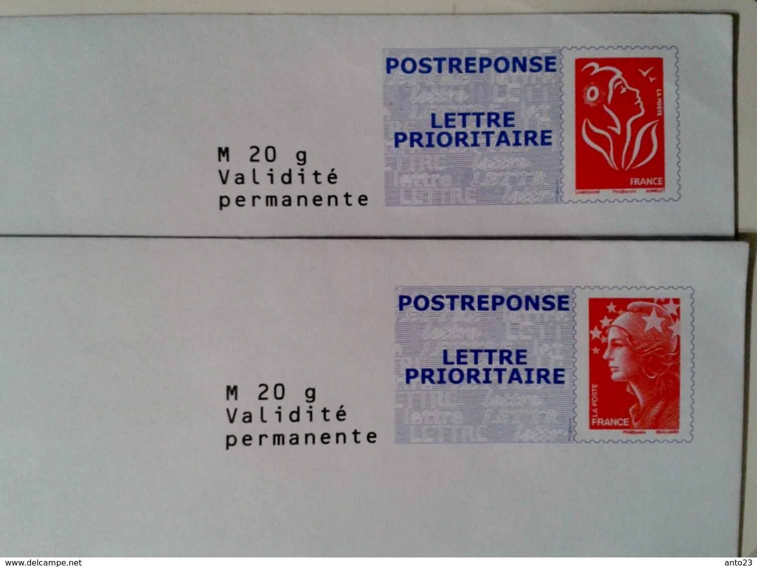 POSTREPONSE Damart  Lot De 2 Enveloppes - Listos A Ser Enviados: Respuesta