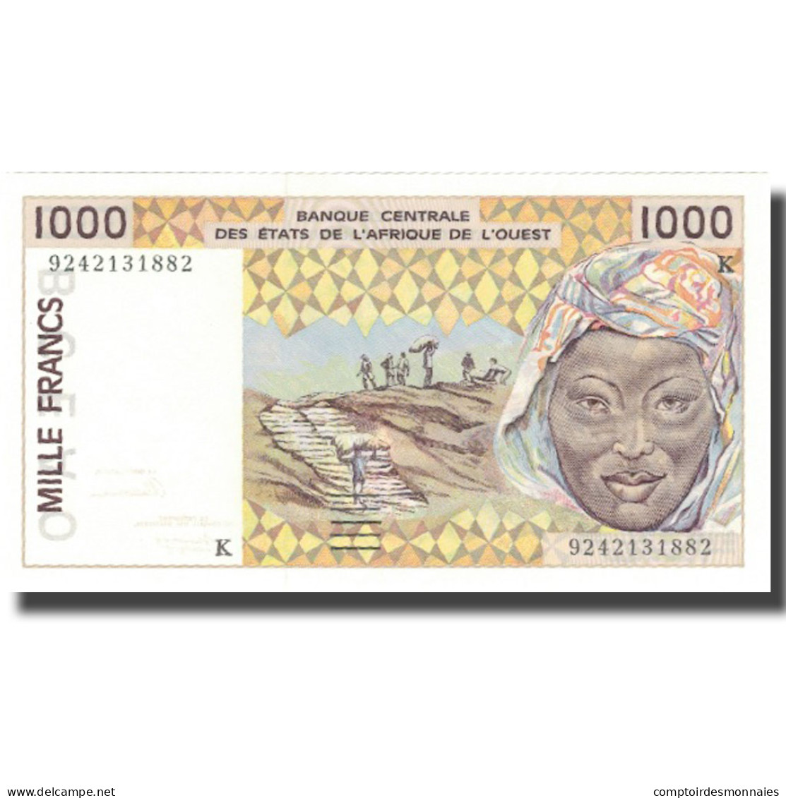 Billet, West African States, 1000 Francs, KM:711Kb, NEUF - Westafrikanischer Staaten