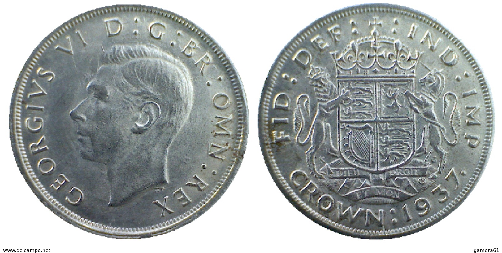 03397 GETTONE TOKEN JETON  REPRO COIN COMMEMORATIVE GEORGIUS VI CROWN 1937 COPY - Autres & Non Classés