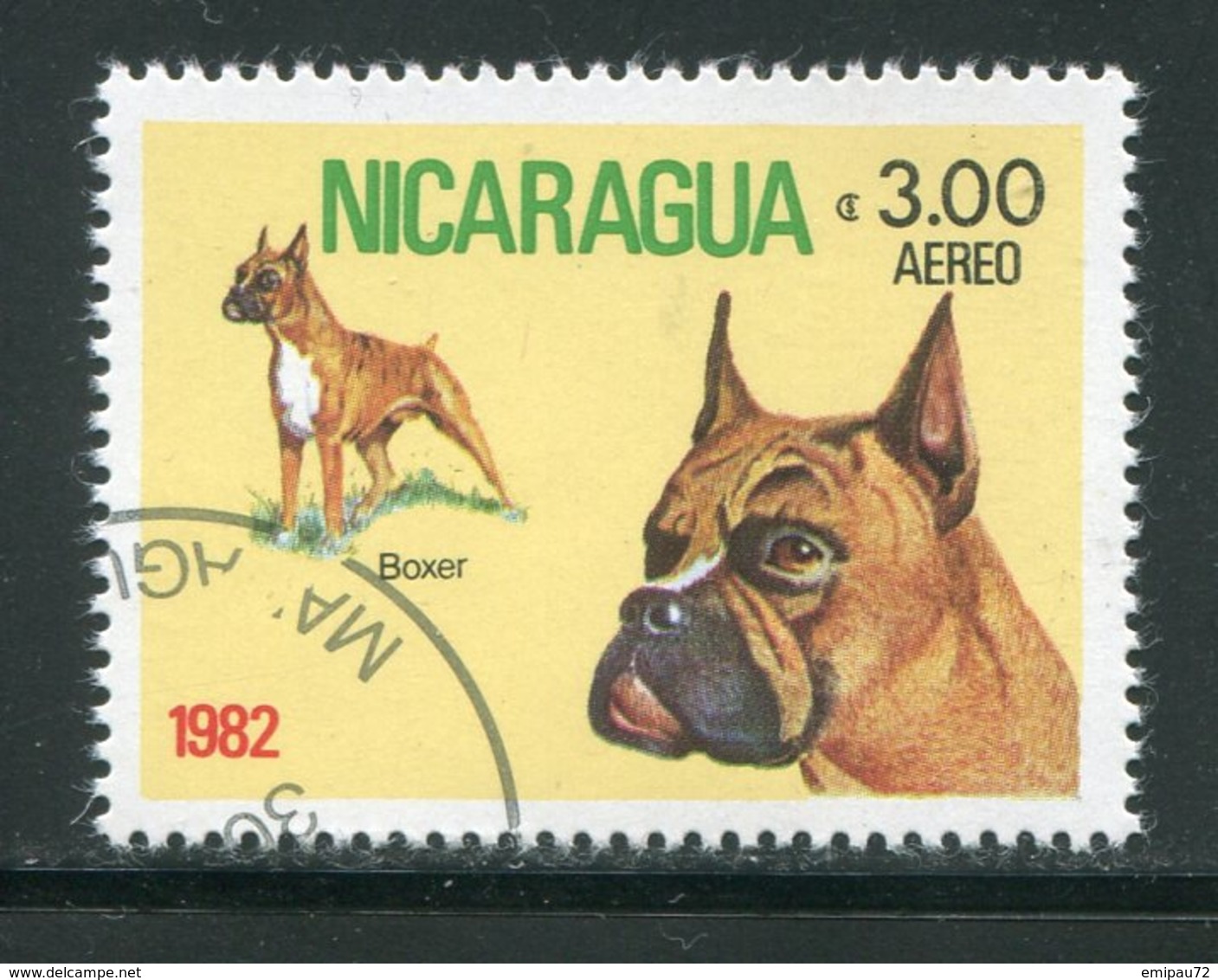 NICARAGUA- P.A Y&T N°981- Oblitéré (chien) - Dogs