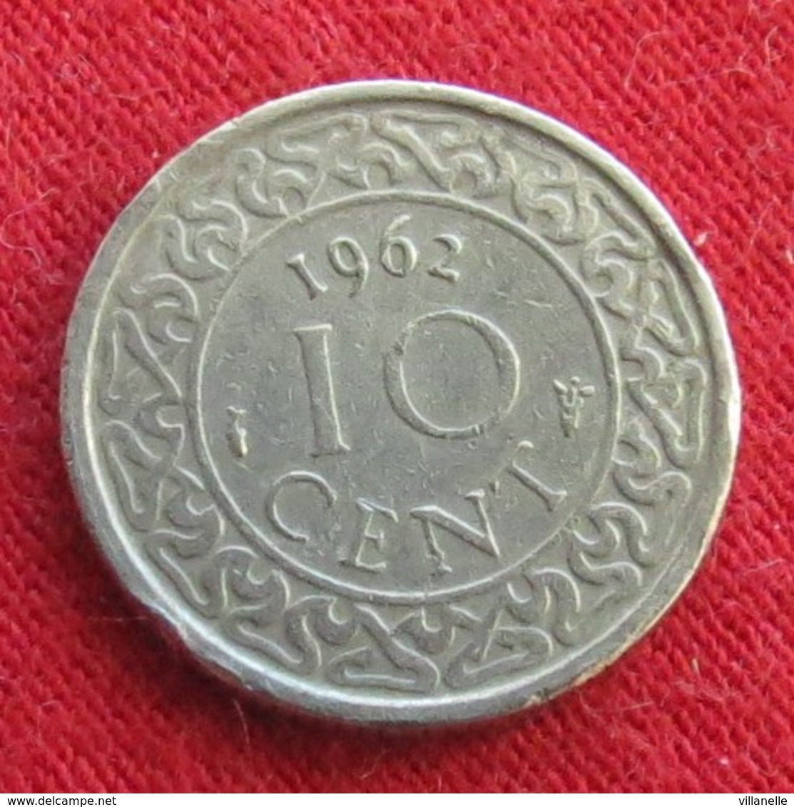 Surinam 10 Cents 1962 KM# 13  Suriname Surinão - Suriname 1975 - ...