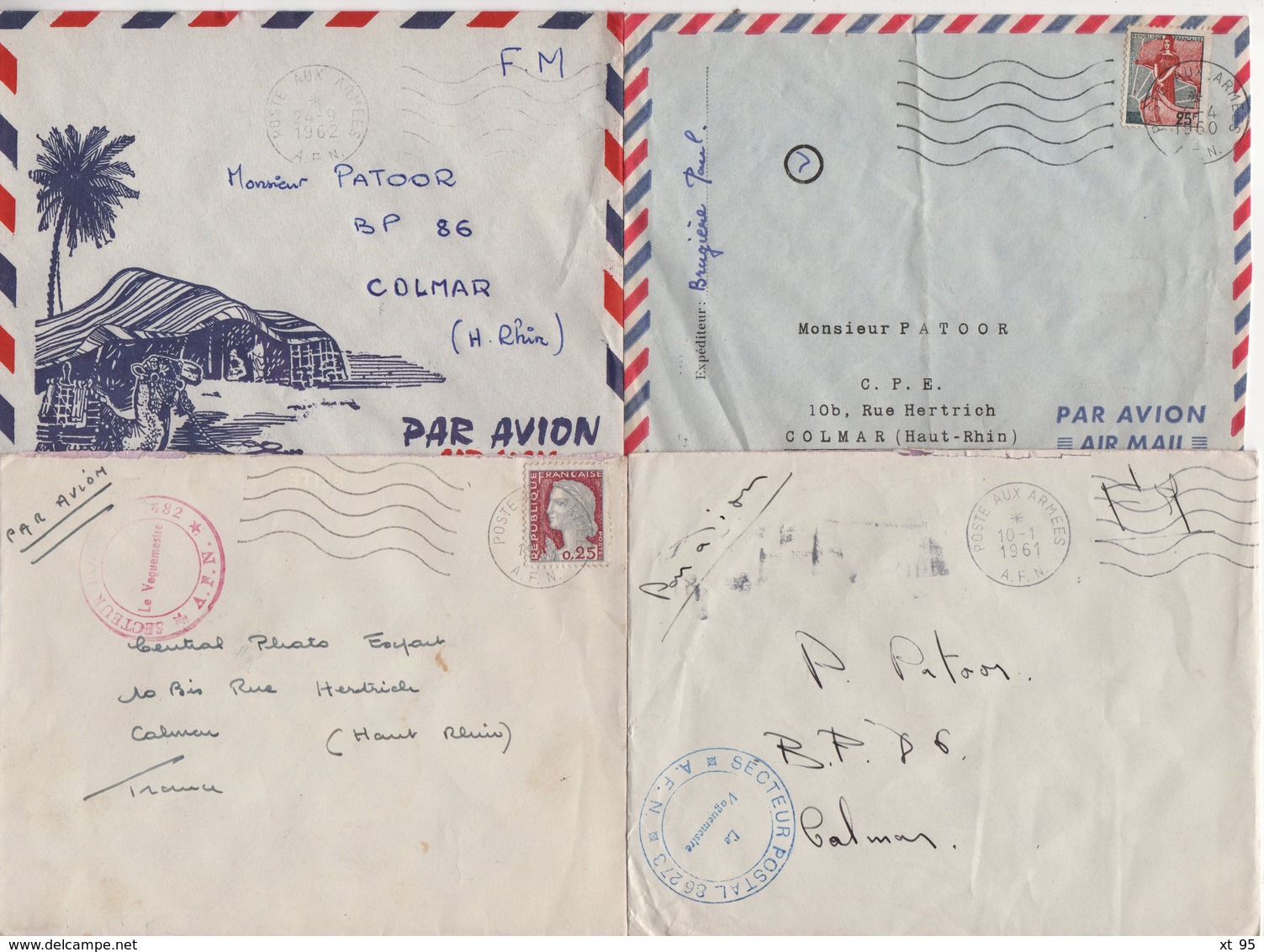 Guerre D'Algerie - Poste Aux Armees AFN - Lot De 20 Lettres - Voir Scan - Oorlog In Algerije