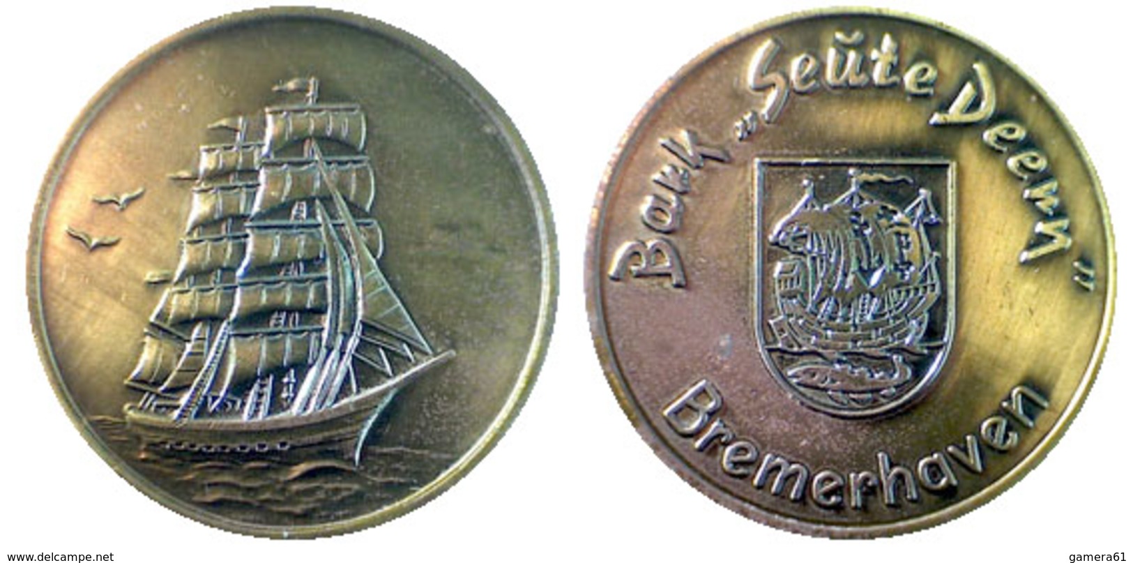 01886 GETTONE TOKEN JETON  COMMEMORATIVE SHIP BARK "SEUTE DEENY" BREMERHAVEN- - Autres & Non Classés