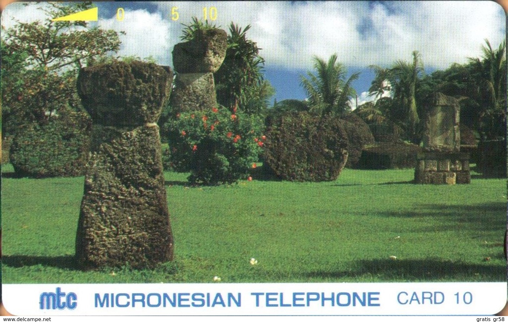 Northern Mariana Islands - NMI-MT-04, Tinian Latte Stones, Archaeology, 25,000ex, 10U, 1991, Mint Unused - Northern Mariana Islands