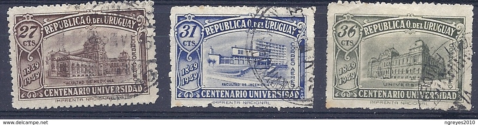 180030887  URUGUAY YVERT  AEREO  Nº   144/6 - Uruguay