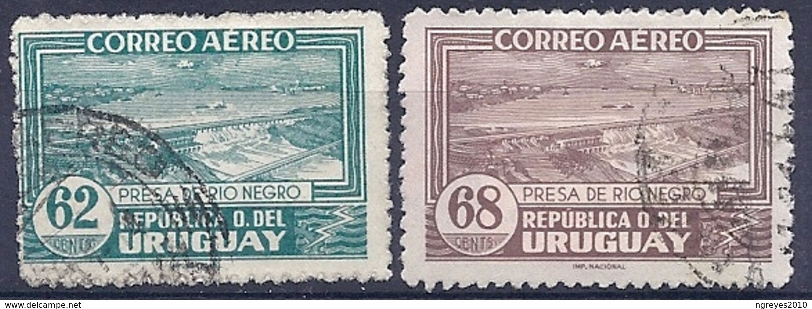 180030890  URUGUAY YVERT  AEREO  Nº   84/85A - Uruguay