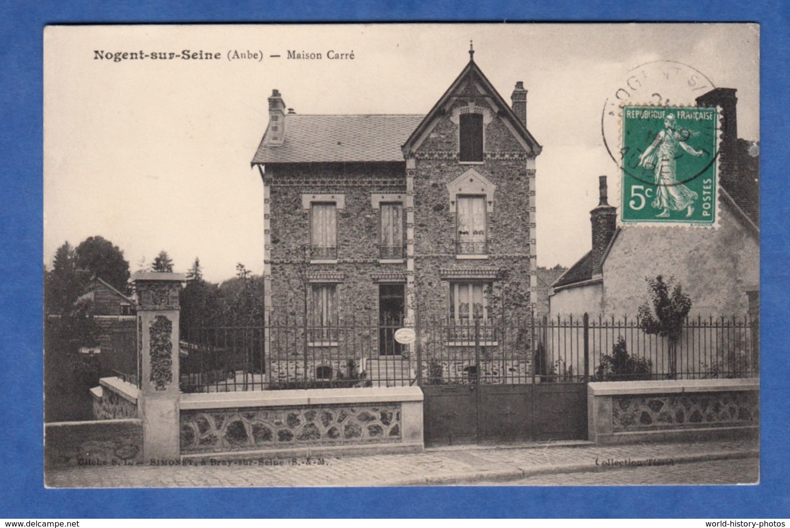 CPA - NOGENT Sur SEINE - Maison Carrée - 1912 - Collection Tissot - Architecture Building Immeuble - Nogent-sur-Seine