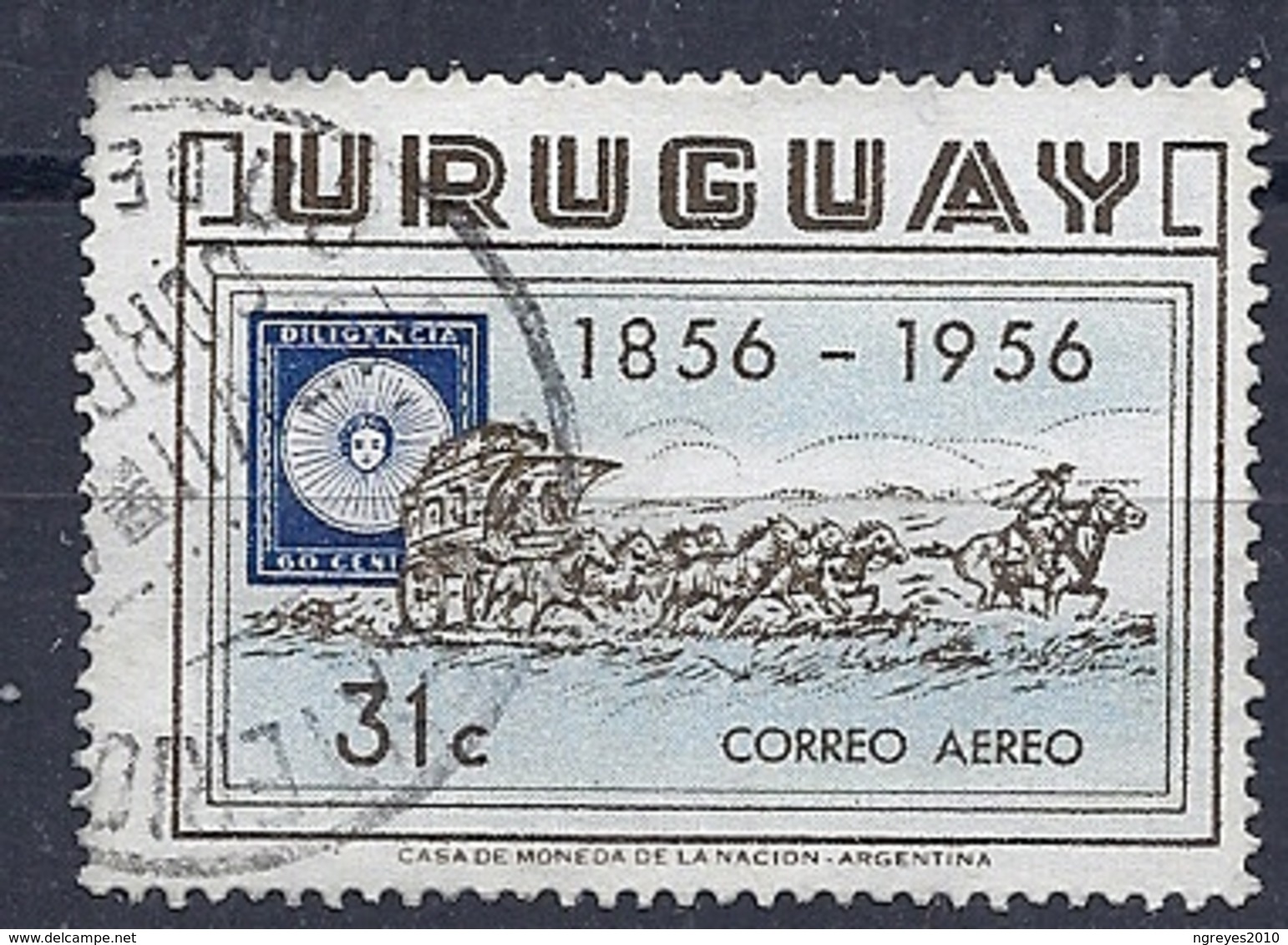 180030898  URUGUAY YVERT  AEREO  Nº   151 - Uruguay