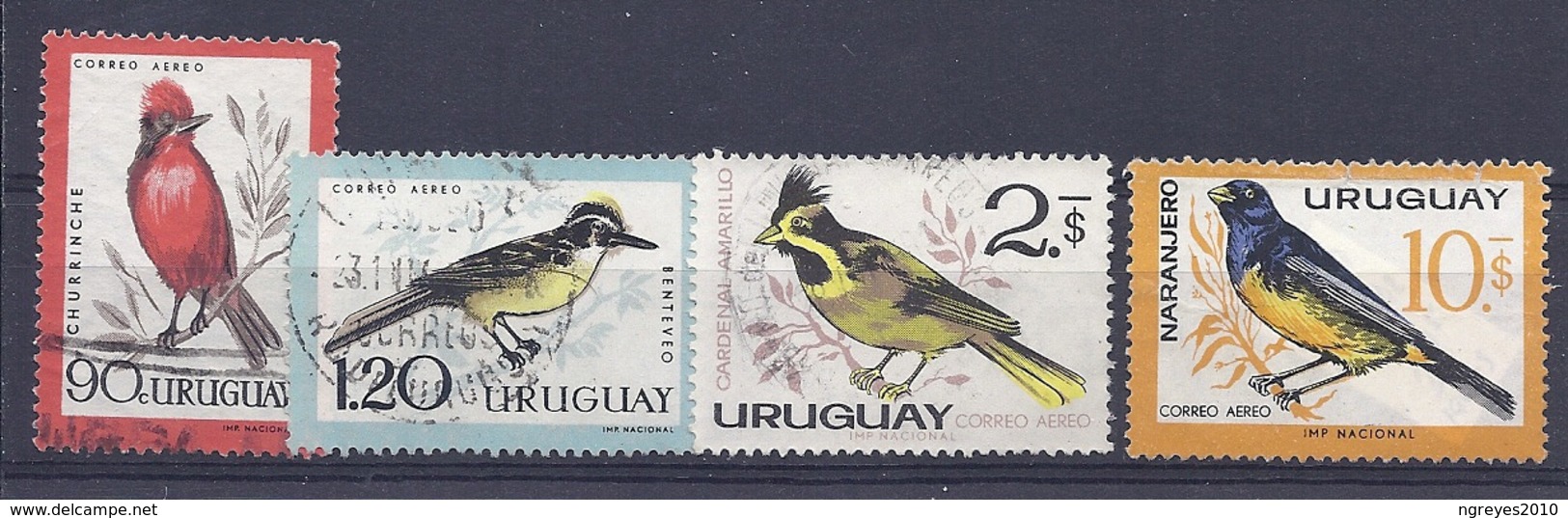 180030907  URUGUAY YVERT  AEREO  Nº   236/237/239/242  **/MNH - Uruguay