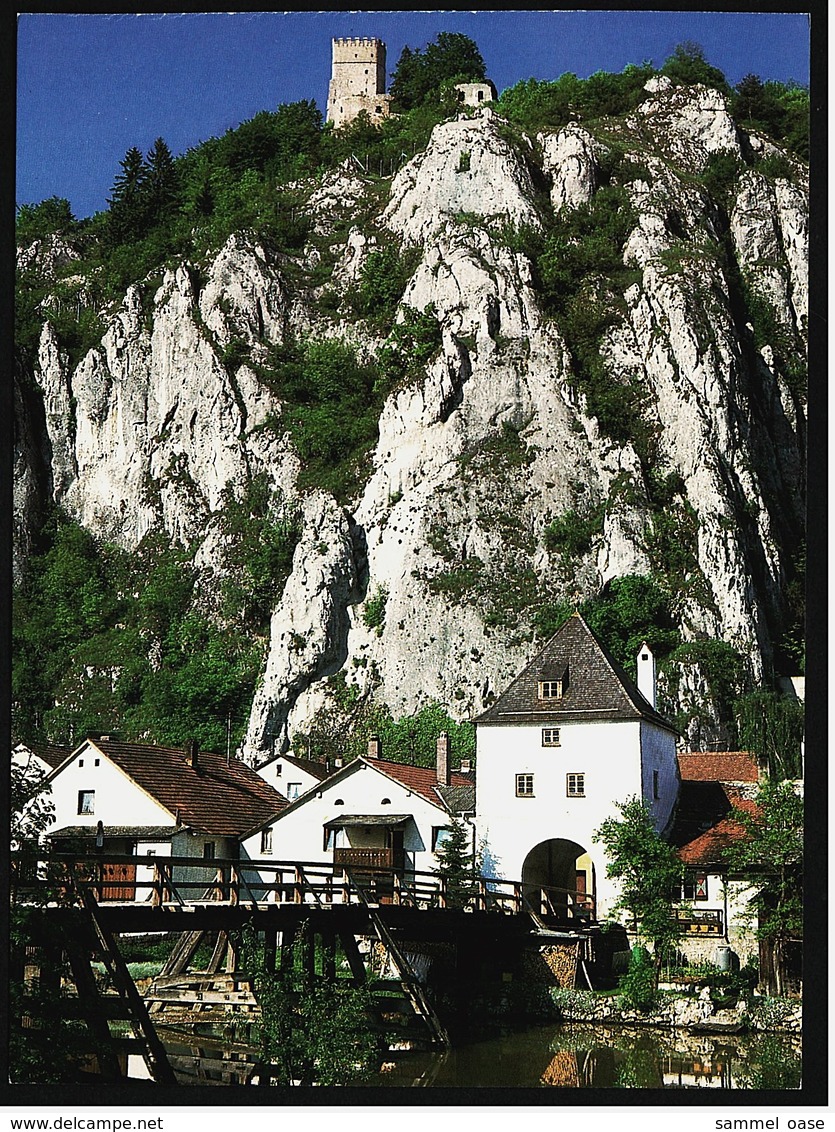 Essing Mit Burgruine Randeck / Altmühltal  -  DJH / Deutsche Jugend Herberge  -  Ansichtskarte Ca. 1987  (9455) - Kelheim