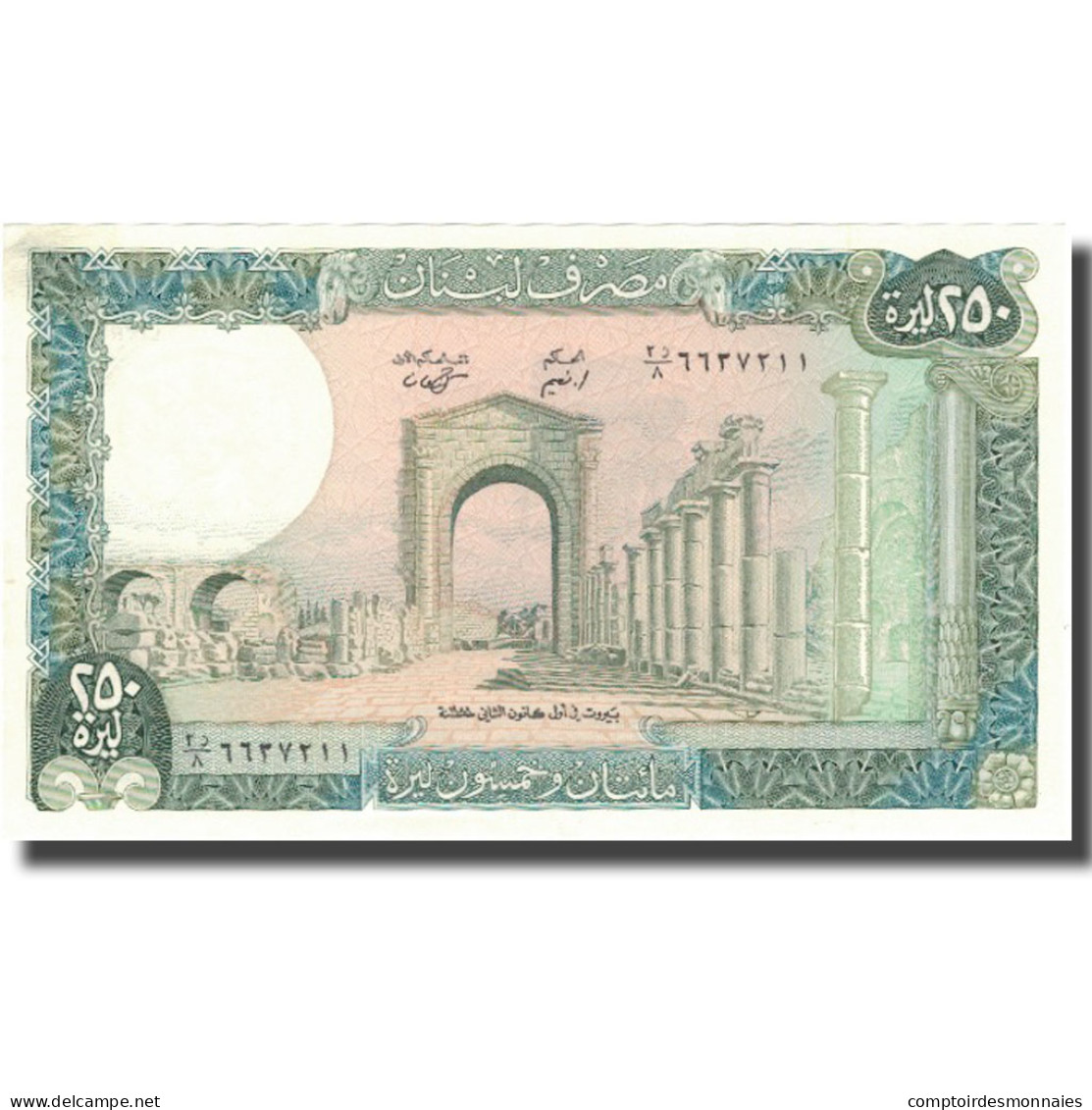 Billet, Lebanon, 250 Livres, KM:67e, NEUF - Liban