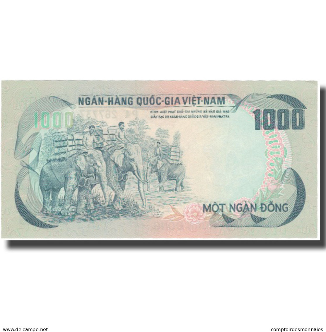 Billet, South Viet Nam, 1000 D<ox>ng, Undated (1992), KM:34a, NEUF - Vietnam
