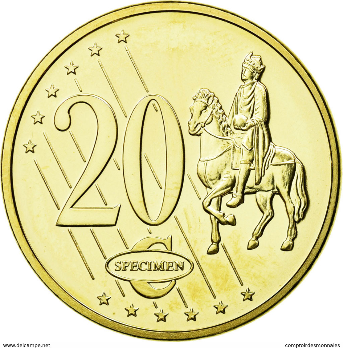Monaco, Médaille, Essai 20 Cents, 2005, FDC, Bi-Metallic - Autres & Non Classés
