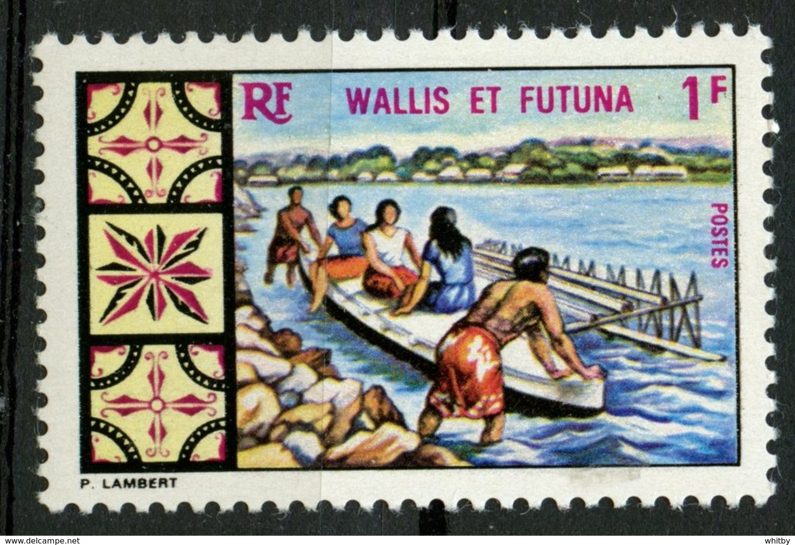 Wallis And Futuna Islands 1969 1f Canoe Issue #171   MH - Ongebruikt