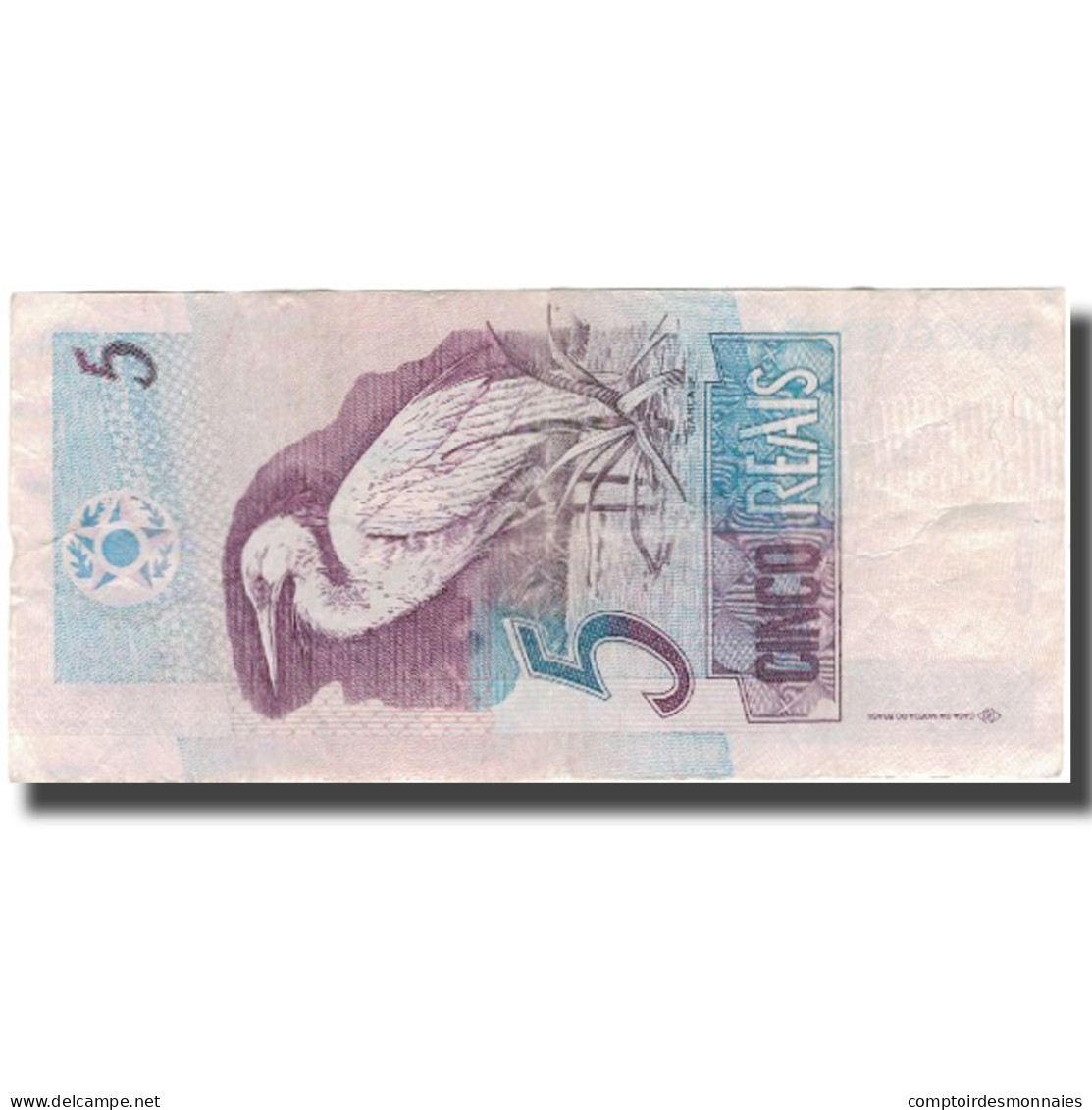 Billet, Brésil, 5 Reais, Undated (1994-97), KM:244e, TTB - Brésil