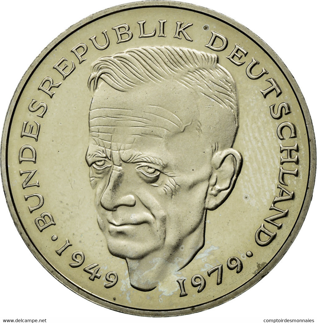 Monnaie, République Fédérale Allemande, 2 Mark, 1989, Stuttgart, TTB - 2 Marcos