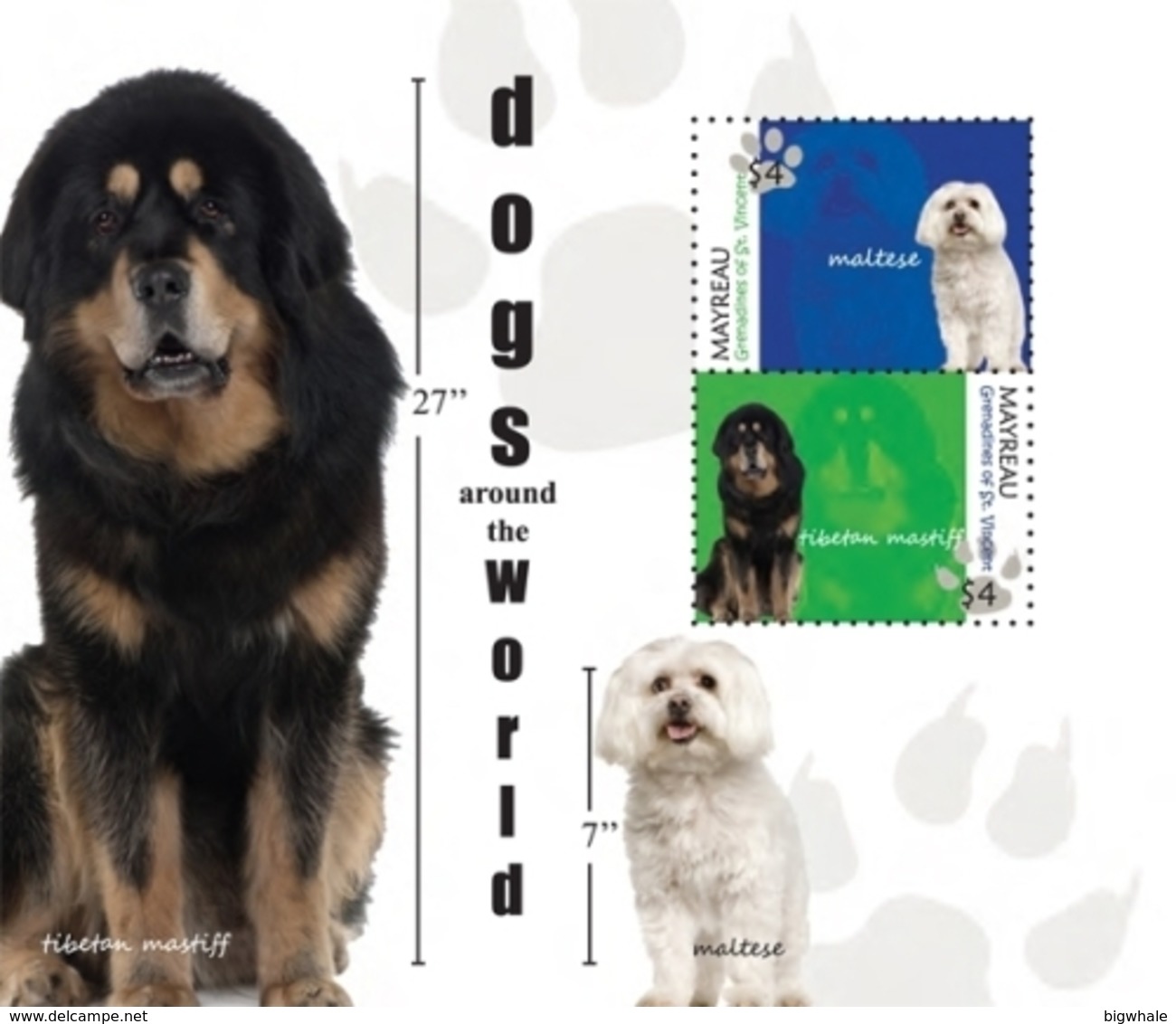 St.vincent & Grenadines 2010 Dog Chien MNH 1SS+1 Sheet - St.Vincent & Grenadines