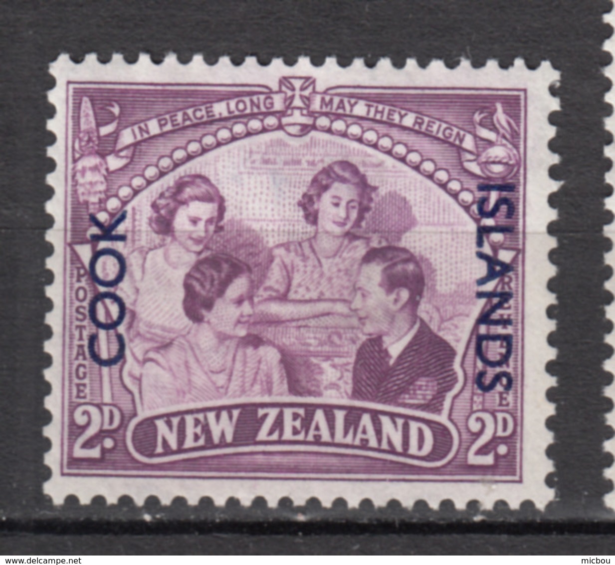 ##22, Cook Islands, George VI, élizabeth II, Surimpression, Overprint - Cook