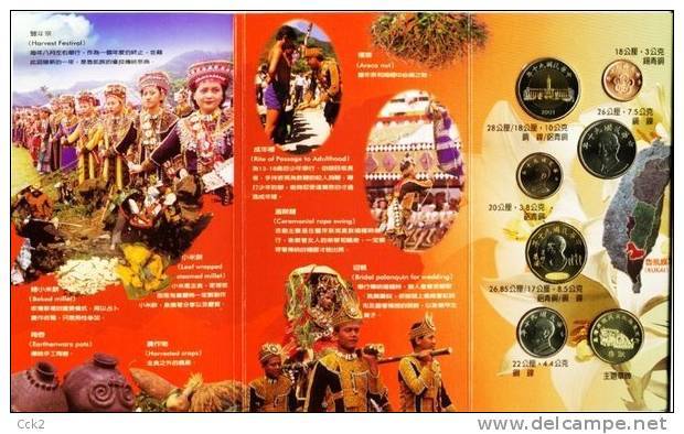 2001 Taiwan Aboriginal Culture Series/Uncirculated Coin Collection/ RUKAI  TRIBE - Taiwán