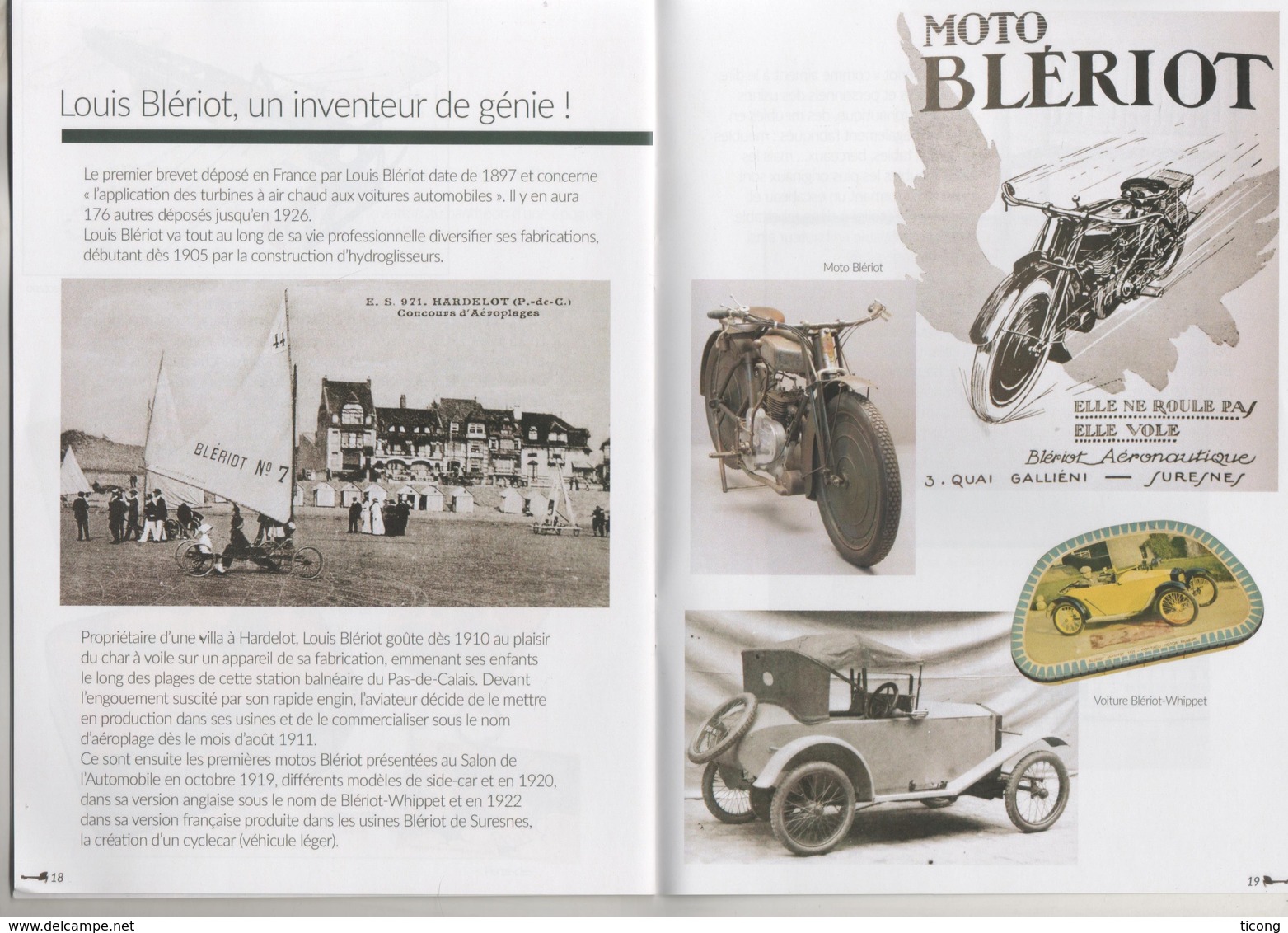 EXPOSITION BLERIOT 2018 MAISON DU SITE DES DEUX CAPS A AUDINGHEN PAS DE CALAIS, FASICULE DE 24 PAGES ET MARQUE PAGES - AeroAirplanes