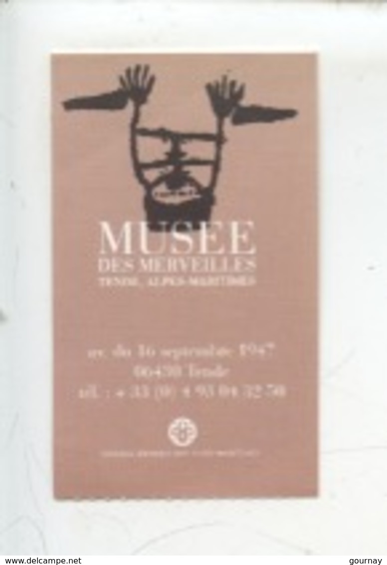 Ticket : Musée Des Merveilles - Tende 2001 - Tickets D'entrée