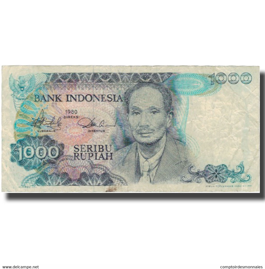 Billet, Indonésie, 1000 Rupiah, 1980, 1980, KM:119, TB - Indonésie