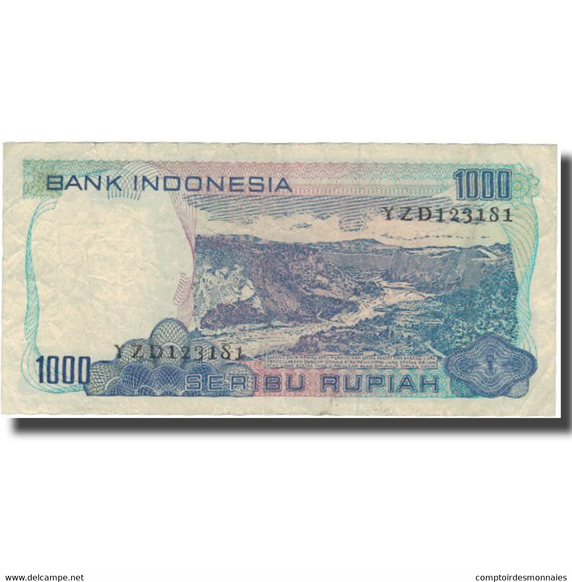 Billet, Indonésie, 1000 Rupiah, 1980, 1980, KM:119, TB - Indonésie