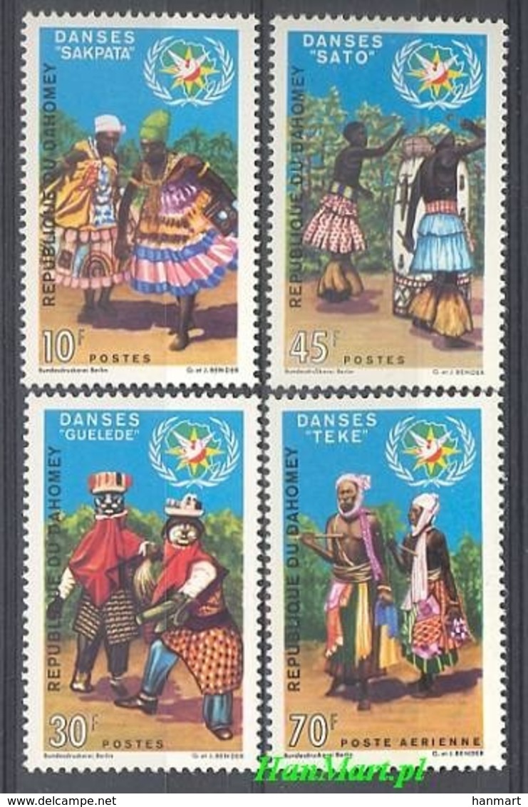 Dahomey 1969 Mi 395-398 MNH ( ZS5 DHY395-398 ) - Costumes