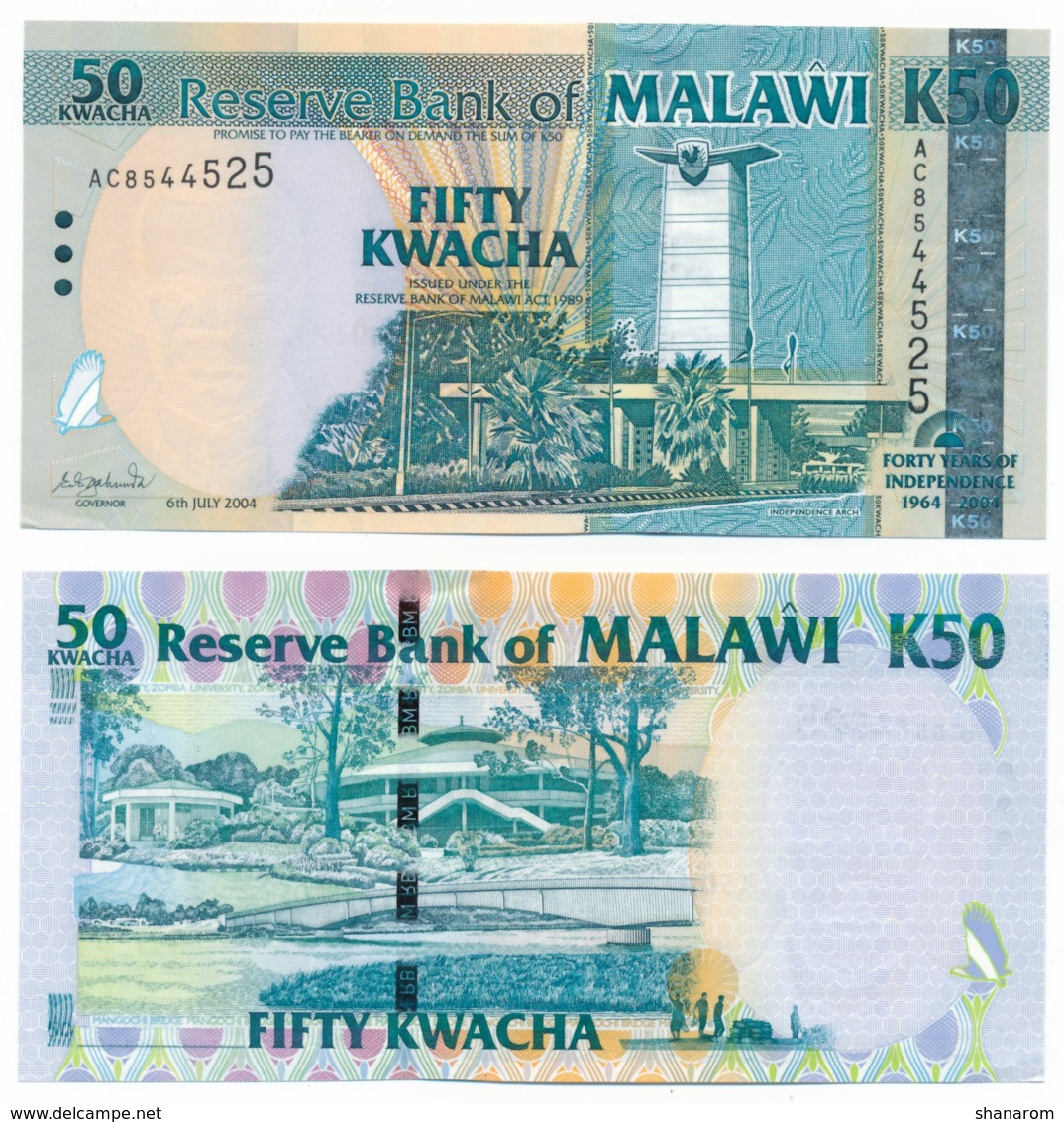 2004 // RESERVE BANK OF MALAWI // Commemorative Bill // 50 Kwacha // AU - Malawi