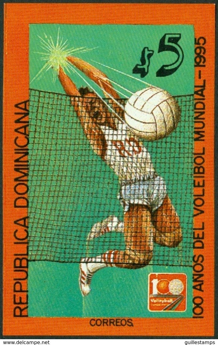 DOMINICAN REPUBLIC 1995 VOLLEYBALL CENTENARY S/S** (MNH) - Dominicaine (République)