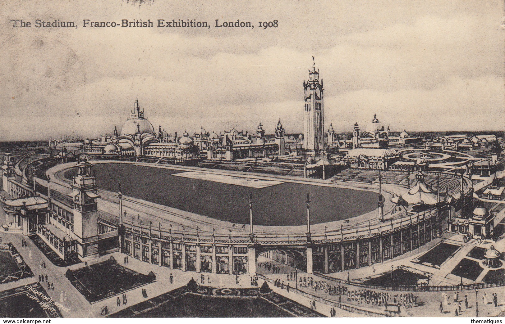 Thematiques Great Britain London Londres Franco British Exhibition 1908 The Stadium Timbre Cachet - Autres & Non Classés