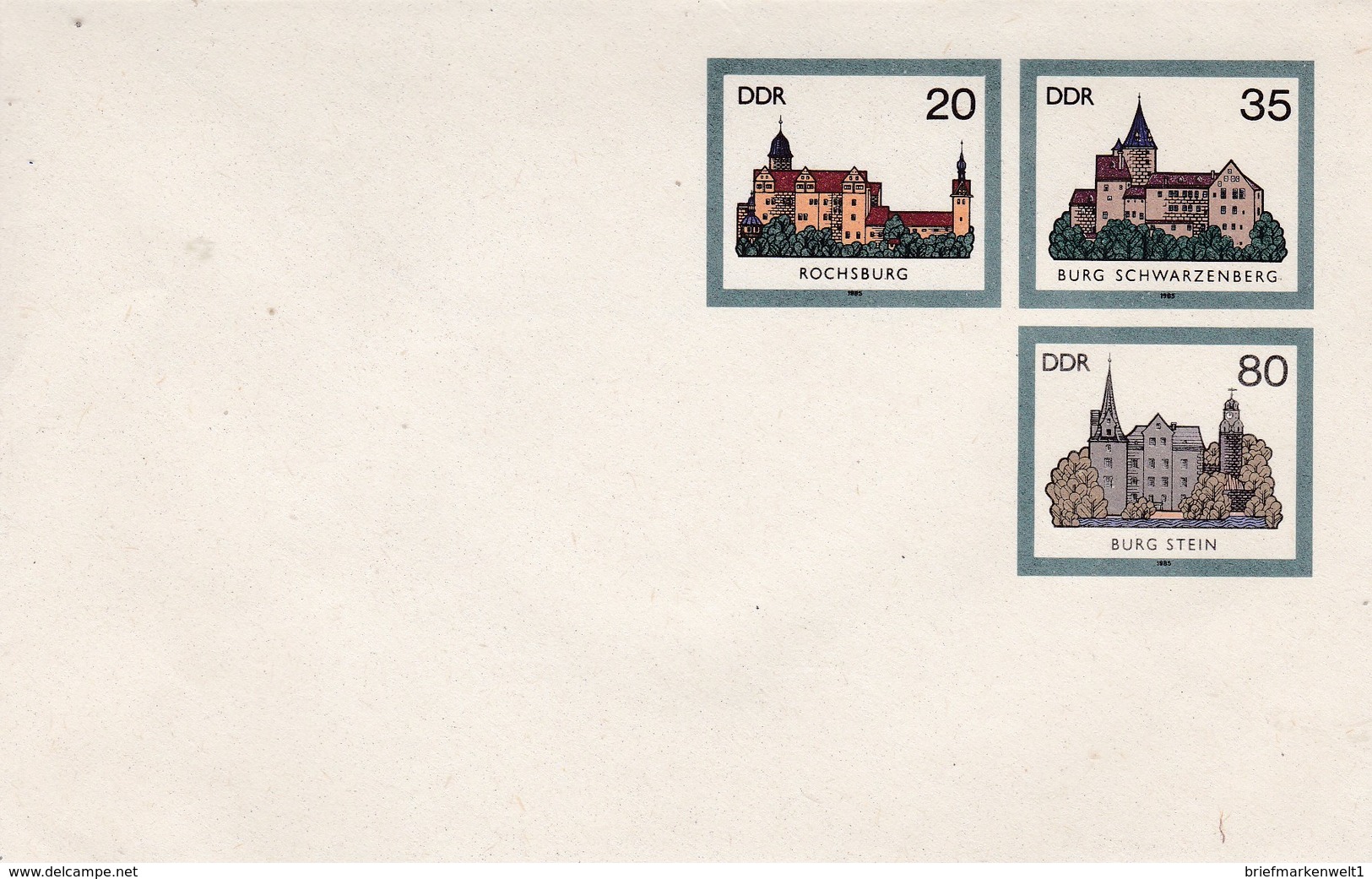 DDR,  U2** (107j) - Enveloppes - Neuves