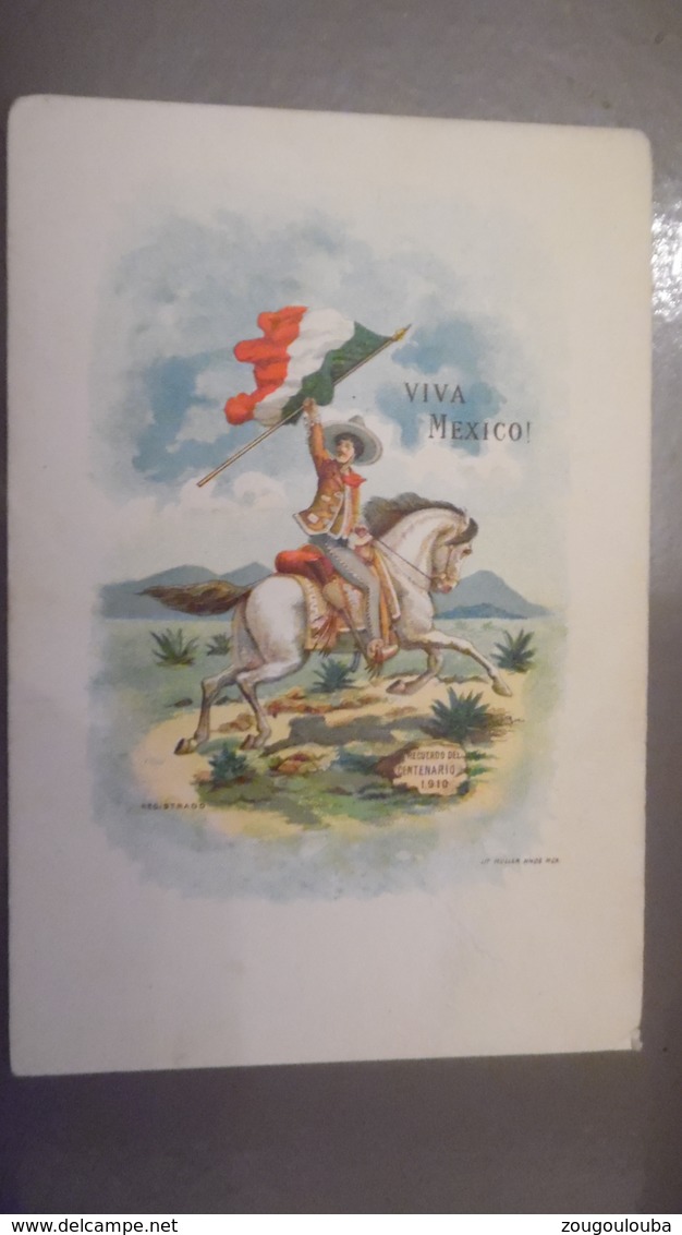 MEXIQUE MEXICO Recuerdo Del Centenario 1910  Lith Muller - México