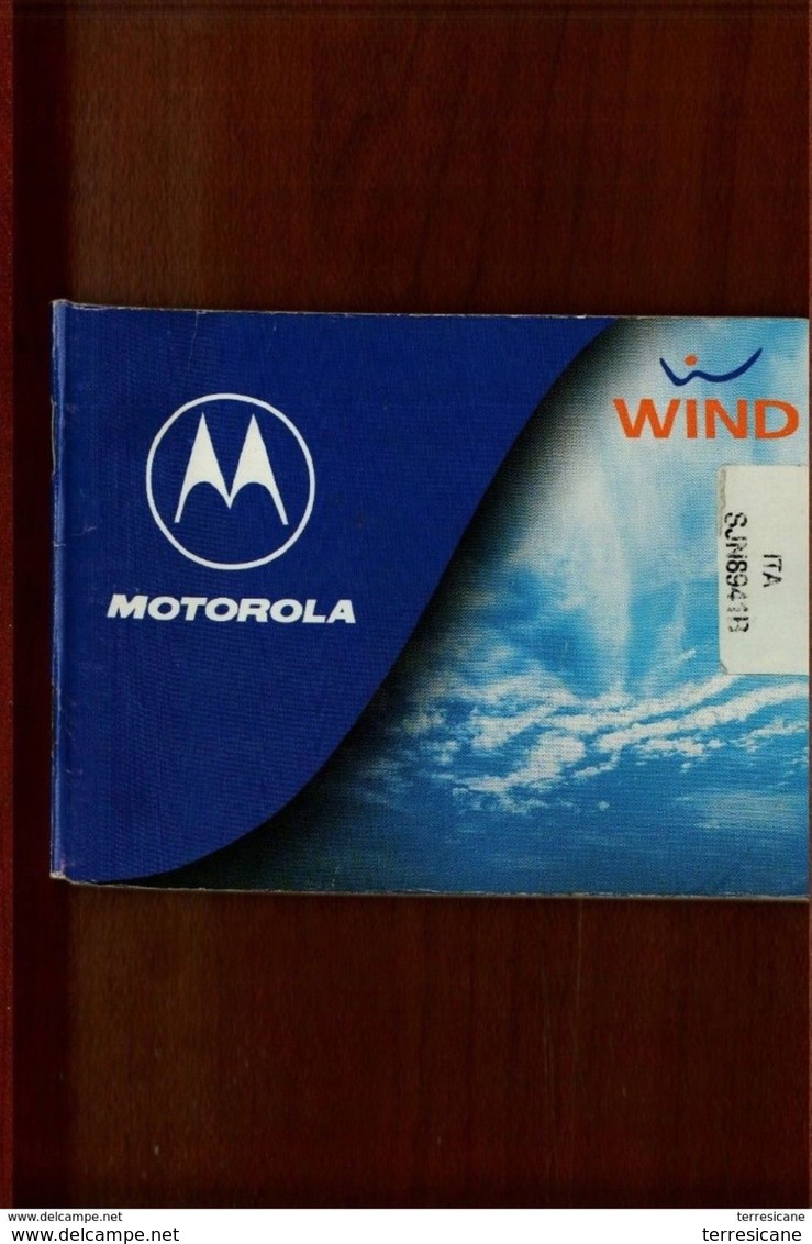 MOTOROLA WIND MANUALE - Telefoontechniek