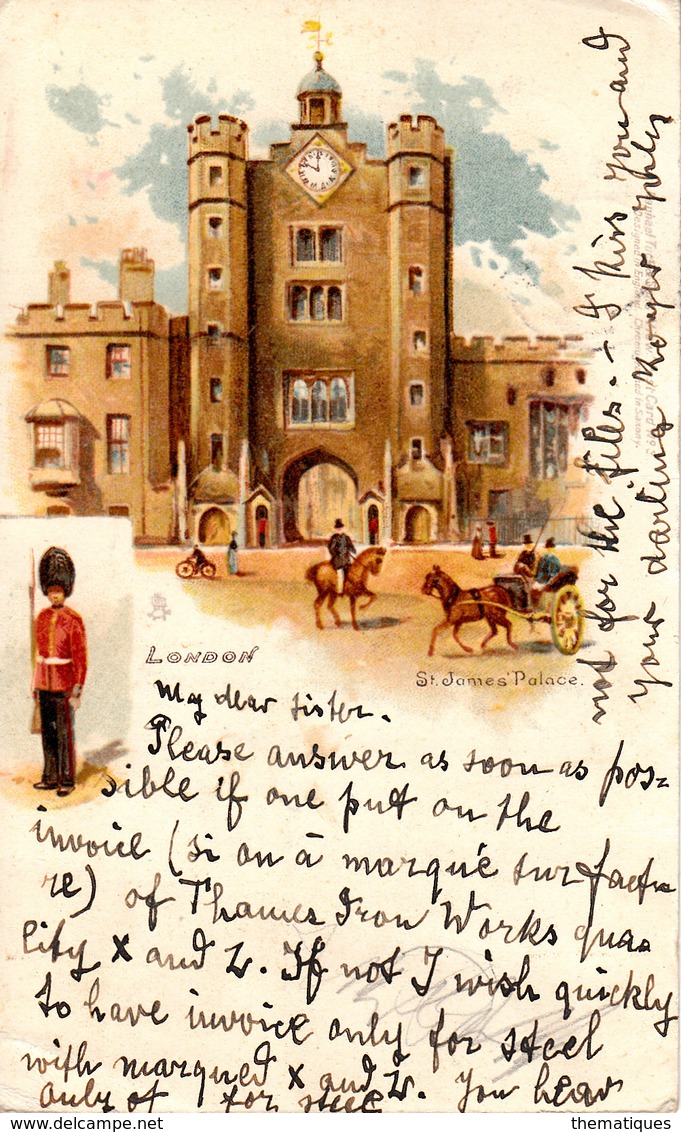 Thematiques Great Britain London Londres St James Palace Timbre Cachet - Autres & Non Classés