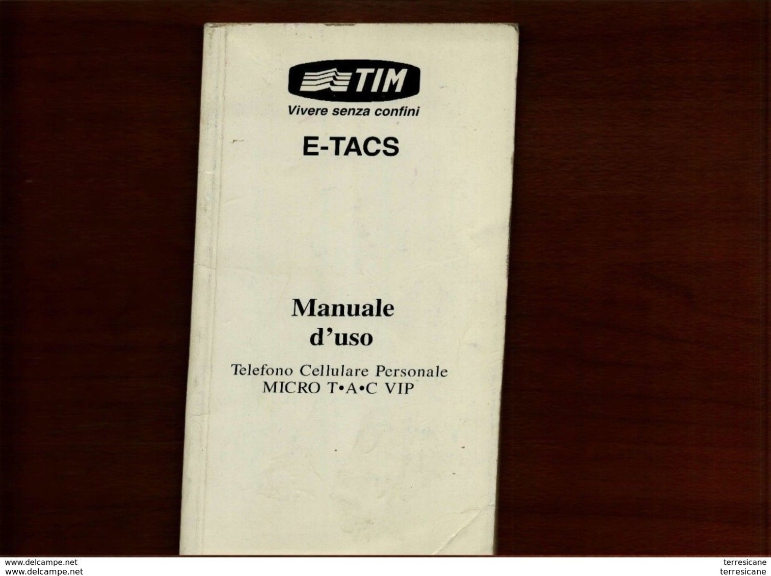 E-TACS TIM MANUALE D'USO MICRO TAC VIP - Téléphonie