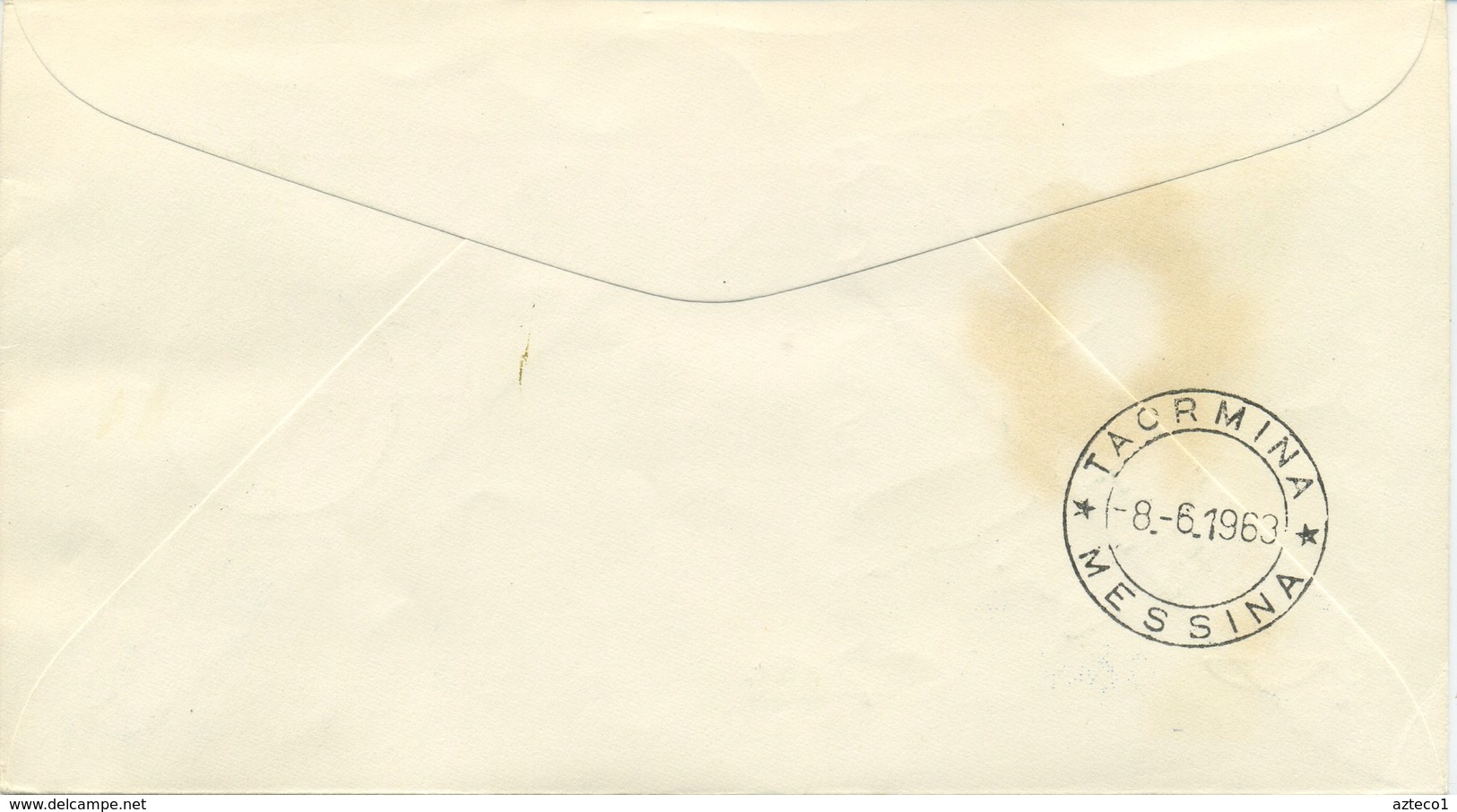 ITALIA - FDC SILIGATO 1963  - CROCE ROSSA - CRI - VIAGGIATA IN RACCOMANDATA DA TAORMINA - FDC