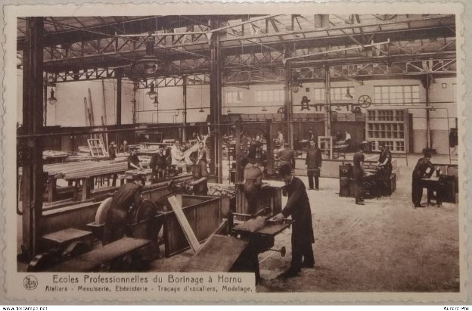 Hornu - Ecoles Professionnelles Du Borinage (Ateliers-Menuiserie, Ebénisterie, Traçage D'escaliers, Modelage) - Boussu