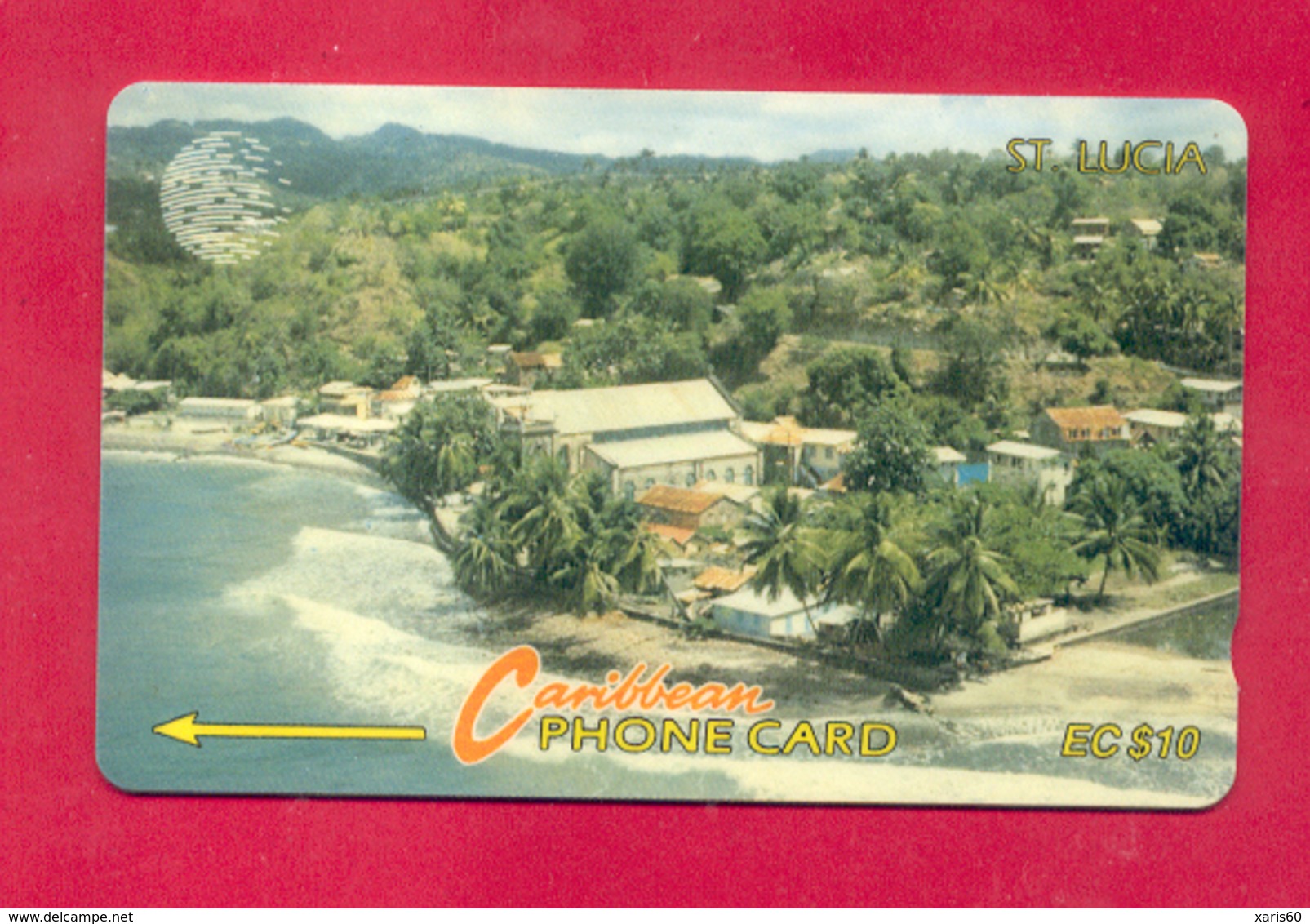 St. LUCIA: STL-14A "Coastline" CN:14CSLA Rare (14.425 Ex) - Santa Lucía