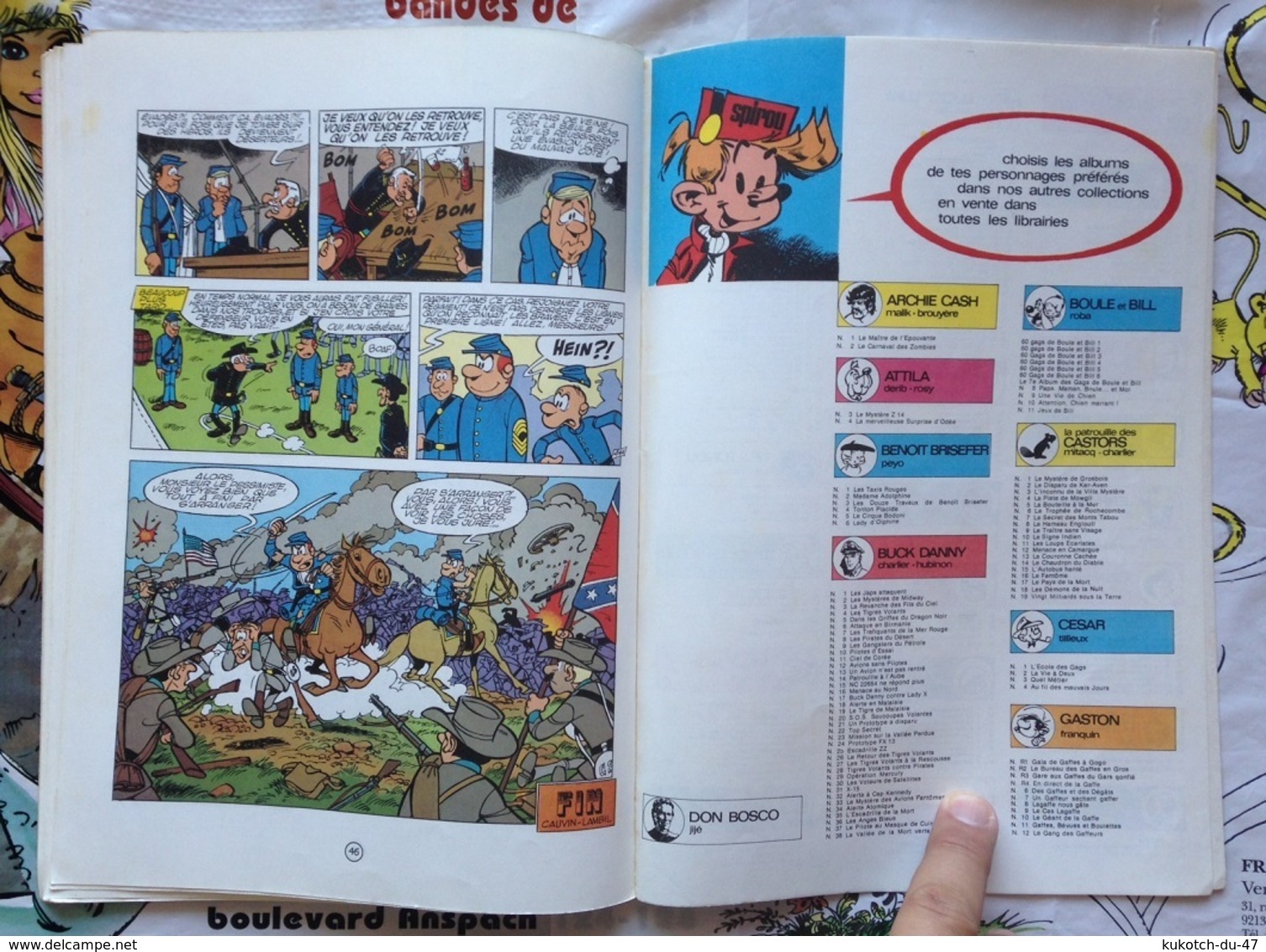 BD Tuniques bleues - La prison de Robertsonville - Tome 6 (1982)